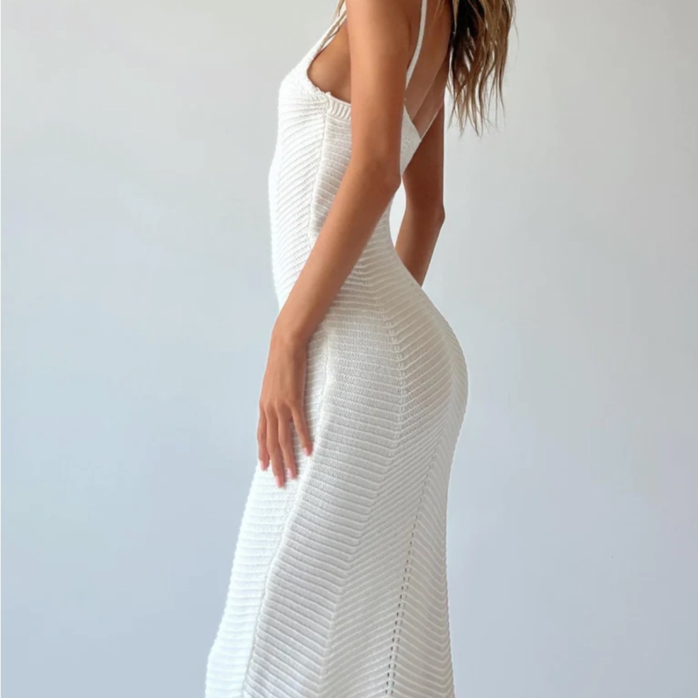 Princess Polly GORGEOUS cream crochet midi dress. NEW WITH TAGS.